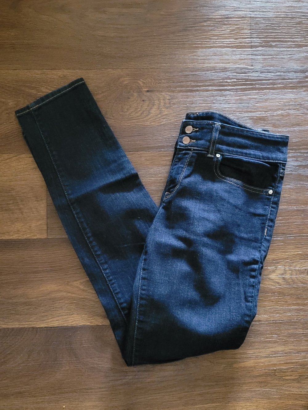 GAP 1969 Curvy Skinny, Women's 28R or Size 6, Dark Blue Jean Wash - Picture 5 of 6